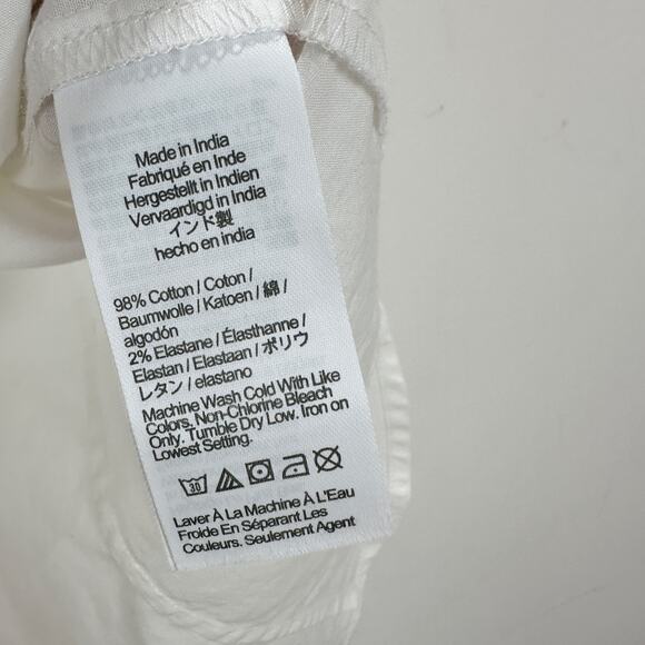 J.Crew Petite Sleeveless Cotton Poplin Shirt White Signature Fit Classic XSP NWT - Picture 8 of 11